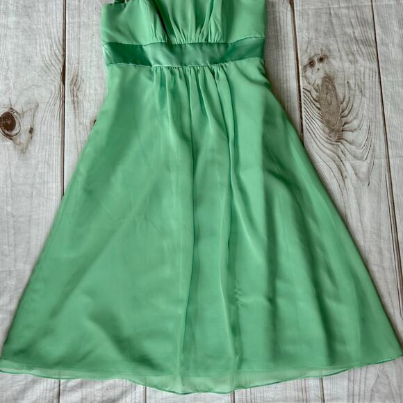 Vintage Alfred Angelo babydoll empire waist chiffon 90s Y2K bridesmaid wedding 4 - Picture 6 of 11